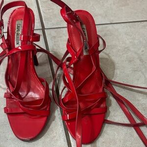 Cape Robbin Red Lace-Up Heels